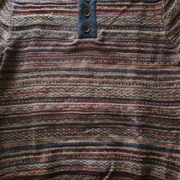 Men's half-open pullover sweater - Picture 2 of 6
